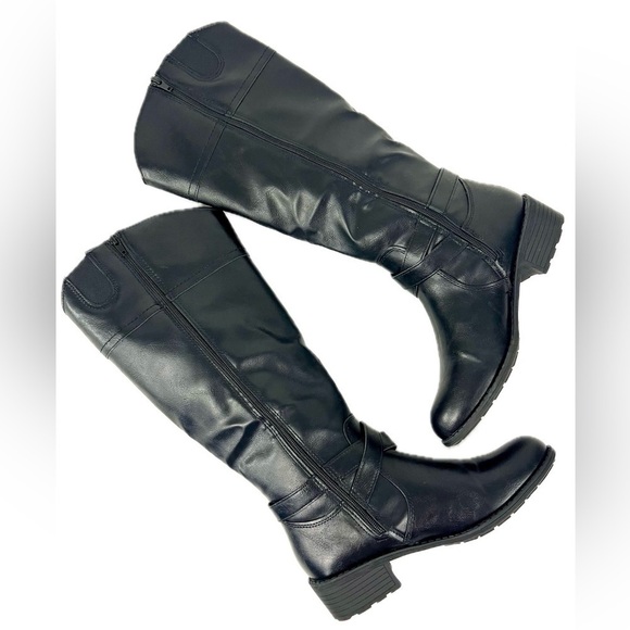 NIB - St. John’s Bay Dempsy Black Riding Boots - Size 8.5 - Picture 7 of 13